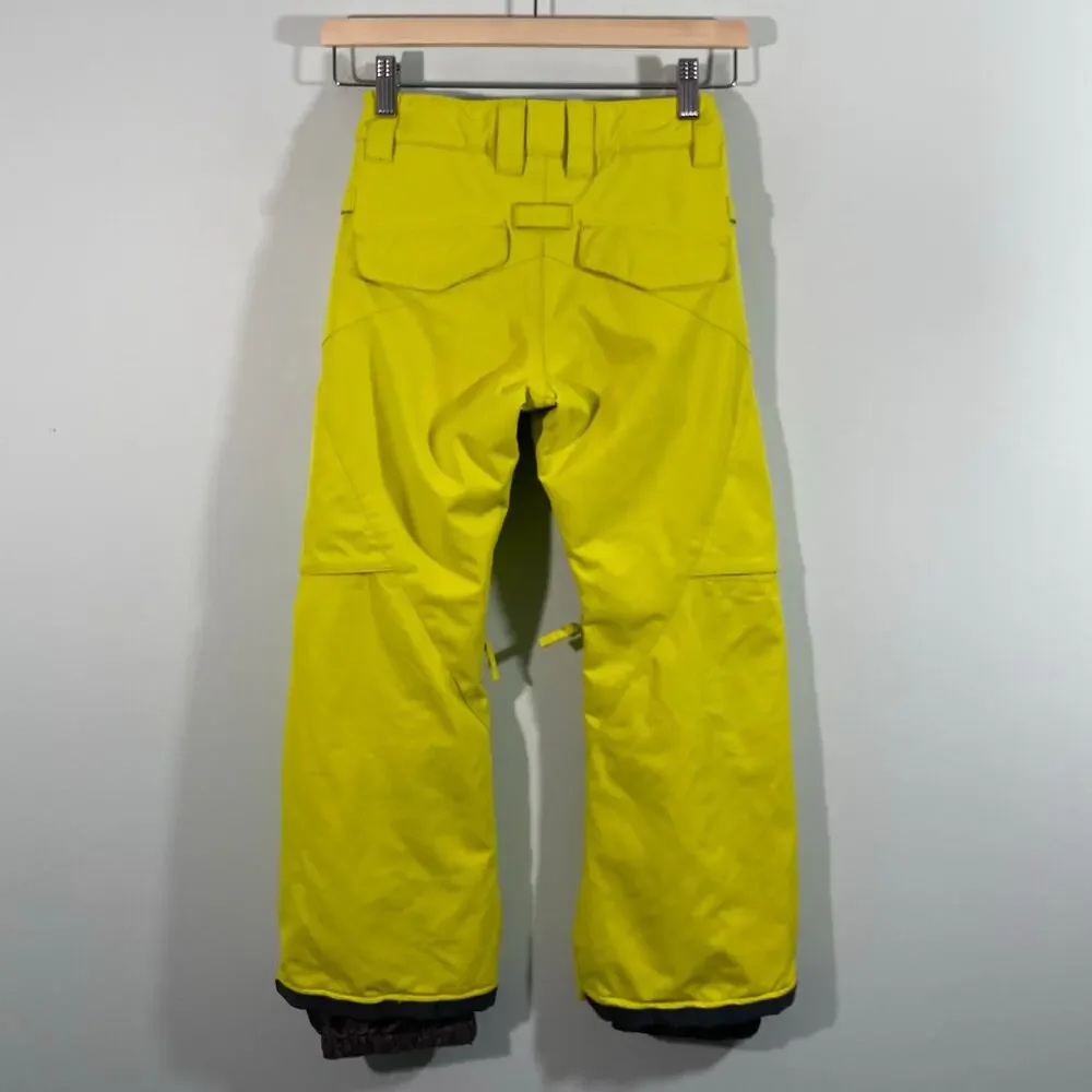 DC Shoes Co. Youth Neon Yellow 10K Waterproof Snow Pants Size S